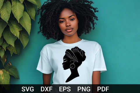 Black Woman SVG | Afro Woman SVG | Melanin SVG SVG Irina Ostapenko 