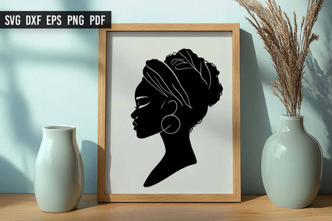 Black Woman SVG | Afro Woman SVG | Melanin SVG SVG Irina Ostapenko 