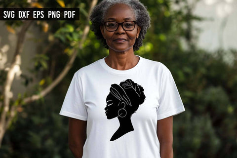 Black Woman SVG | Afro Woman SVG | Melanin SVG SVG Irina Ostapenko 