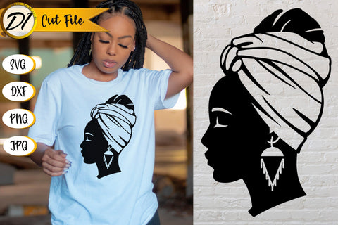 Black Woman SVG. Black Girl Paper Cut. Afro Woman SVG Evgenyia Guschina 
