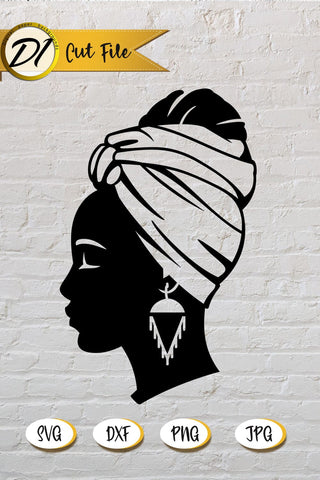 Black Woman SVG. Black Girl Paper Cut. Afro Woman SVG Evgenyia Guschina 