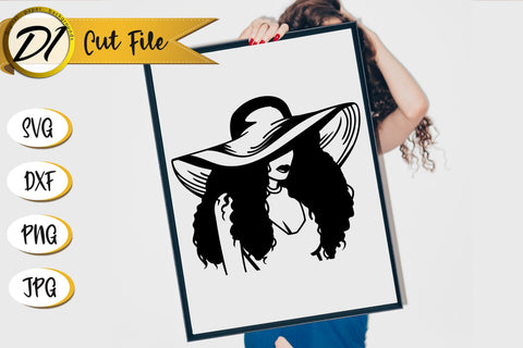 Black Woman SVG. Black Girl Paper Cut. American Woman SVG Evgenyia Guschina 