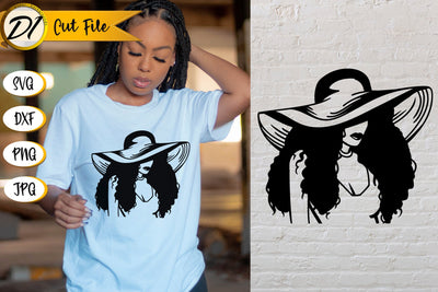 Black Woman SVG. Black Girl Paper Cut. American Woman SVG Evgenyia Guschina 