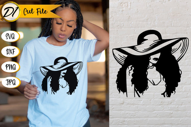 Black Woman SVG. Black Girl Paper Cut. American Woman SVG Evgenyia Guschina 