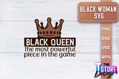 Black Woman SVG | Women Power SVG | Beauty SVG Design v.1 SVG The T Store Design 