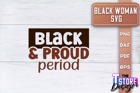 Black Woman SVG | Women Power SVG | Beauty SVG Design v.1 SVG The T Store Design 