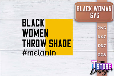 Black Woman SVG | Women Power SVG | Beauty SVG Design v.1 SVG The T Store Design 