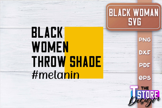 Black Woman SVG | Women Power SVG | Beauty SVG Design v.1 SVG The T Store Design 