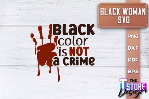 Black Woman SVG | Women Power SVG | Beauty SVG Design v.1 SVG The T Store Design 