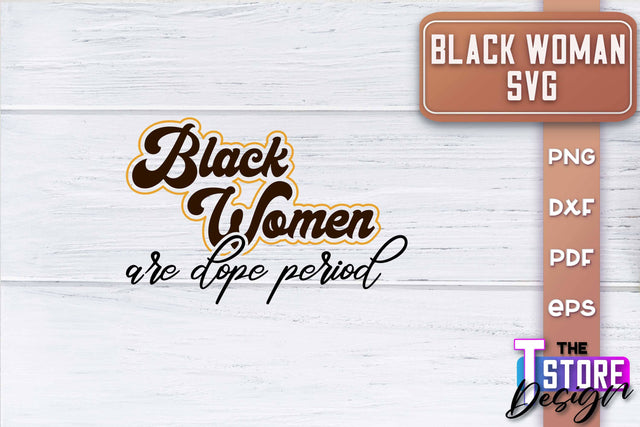 Black Woman SVG | Women Power SVG | Beauty SVG Design v.1 SVG The T Store Design 
