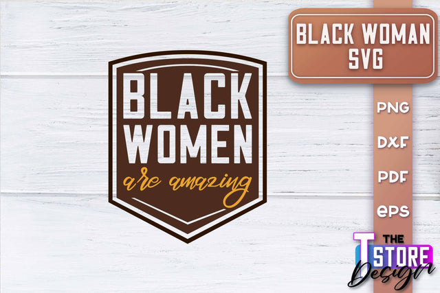 Black Woman SVG | Women Power SVG | Beauty SVG Design v.1 SVG The T Store Design 