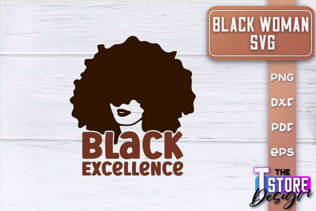 Black Woman SVG | Women Power SVG | Beauty SVG Design v.1 SVG The T Store Design 