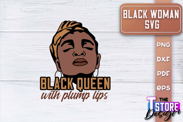 Black Woman SVG | Women Power SVG | Beauty SVG Design v.1 SVG The T Store Design 