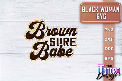 Black Woman SVG | Women Power SVG | Beauty SVG Design v.1 SVG The T Store Design 