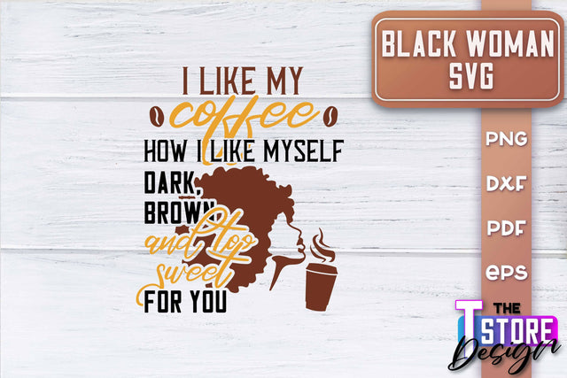 Black Woman SVG | Women Power SVG | Beauty SVG Design v.1 SVG The T Store Design 
