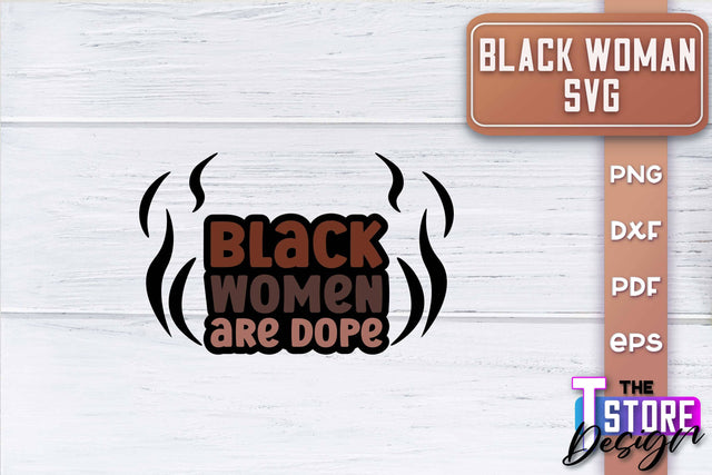 Black Woman SVG | Women Power SVG | Beauty SVG Design v.1 SVG The T Store Design 