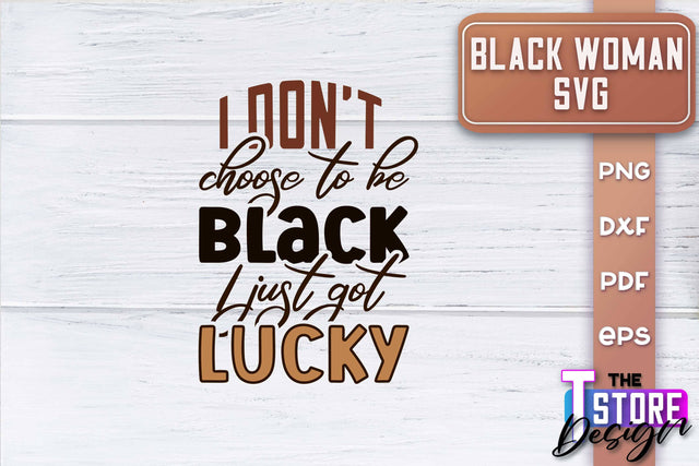 Black Woman SVG | Women Power SVG | Beauty SVG Design v.1 SVG The T Store Design 