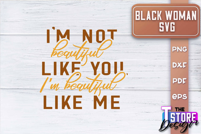 Black Woman SVG | Women Power SVG | Beauty SVG Design v.2 SVG The T Store Design 