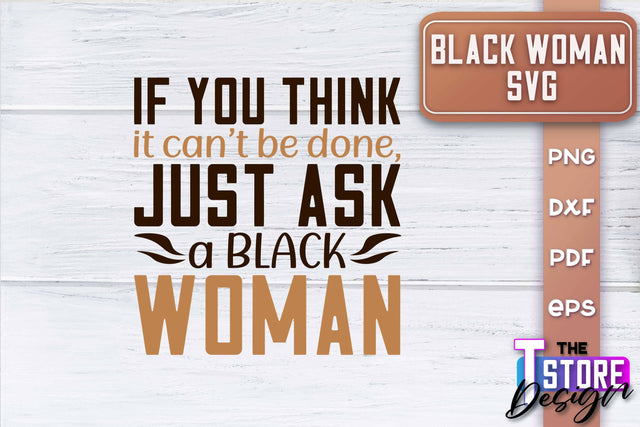 Black Woman SVG | Women Power SVG | Beauty SVG Design v.2 SVG The T Store Design 