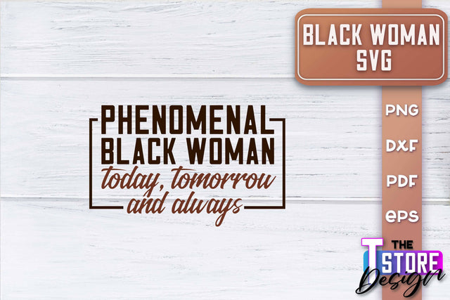 Black Woman SVG | Women Power SVG | Beauty SVG Design v.2 SVG The T Store Design 