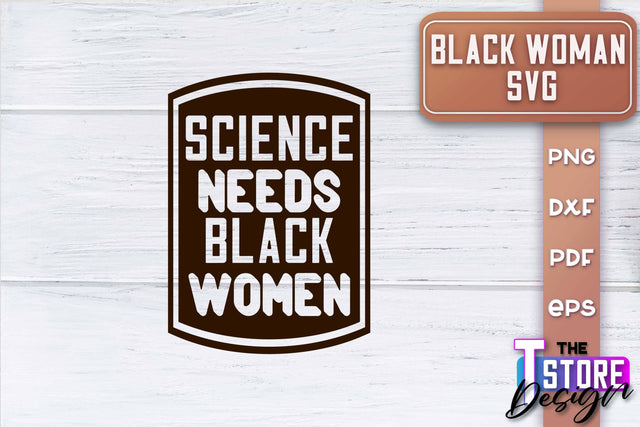 Black Woman SVG | Women Power SVG | Beauty SVG Design v.2 SVG The T Store Design 