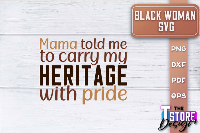 Black Woman SVG | Women Power SVG | Beauty SVG Design v.2 SVG The T Store Design 