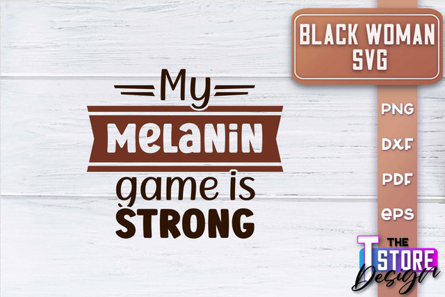 Black Woman SVG | Women Power SVG | Beauty SVG Design v.2 SVG The T Store Design 