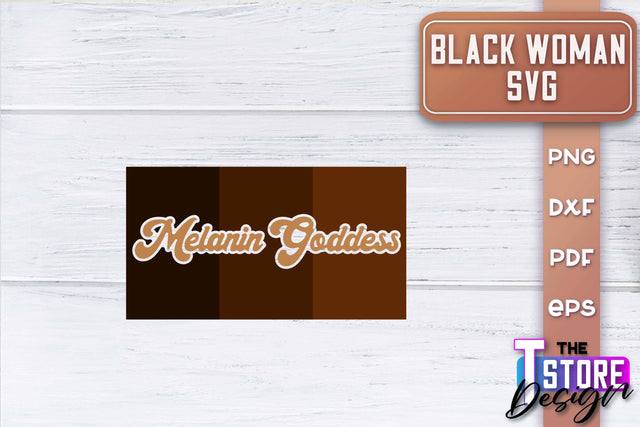 Black Woman SVG | Women Power SVG | Beauty SVG Design v.2 SVG The T Store Design 