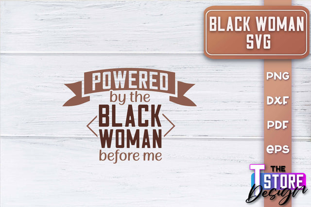 Black Woman SVG | Women Power SVG | Beauty SVG Design v.2 SVG The T Store Design 