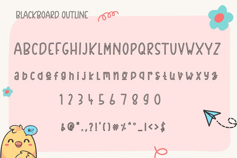 BlackBoard - Family Handwritten Font Font AnningArts Design 