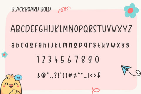 BlackBoard - Family Handwritten Font Font AnningArts Design 