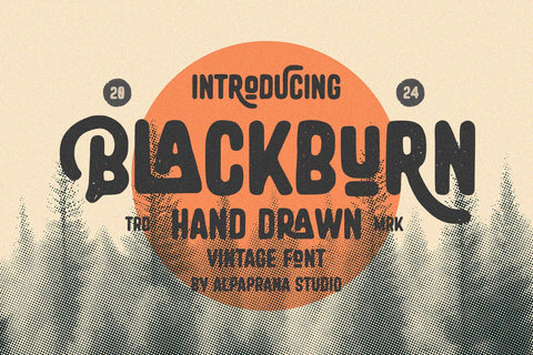 Blackburn - Vintage Font Font Alpaprana Studio 
