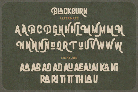 Blackburn - Vintage Font Font Alpaprana Studio 