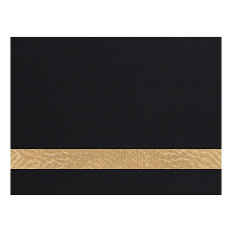 Black/Gold Leatherette Sheet Physical Houston Acrylic 