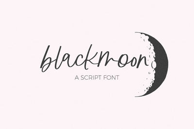 Blackmoon Script Font Beck McCormick 