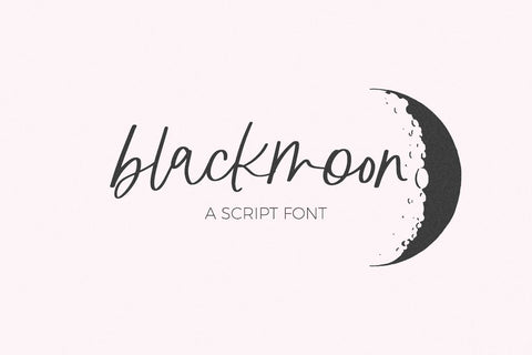 Blackmoon Script Font Beck McCormick 