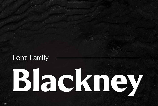 Blackney Font Family Font Arterfak Project 