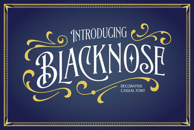 Blacknose – Decorative Victorian Font Font Arterfak Project 