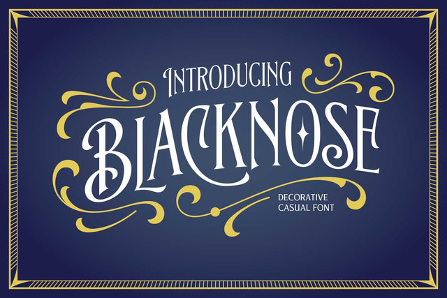 Blacknose – Decorative Victorian Font Font Arterfak Project 