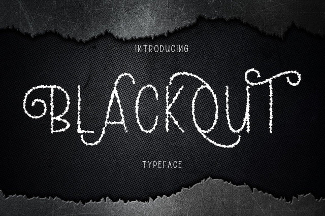 Blackout Font Rotterlab studio 