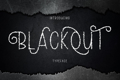 Blackout Font Rotterlab studio 