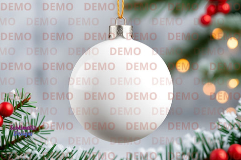 Blank Holiday Ornament Mockup Mock Up Photo Sublimatiz Designs 