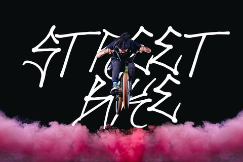 Blank Shack - Monoline thin Graffiti Font Font Mozzatype 