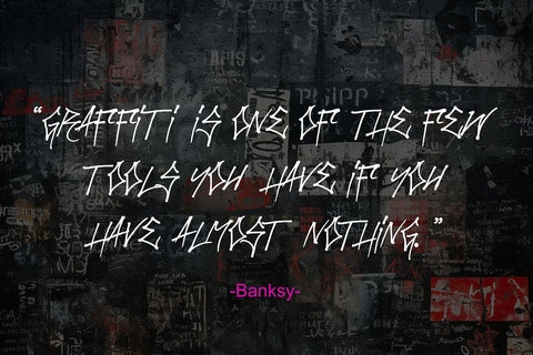 Blank Shack - Monoline thin Graffiti Font Font Mozzatype 