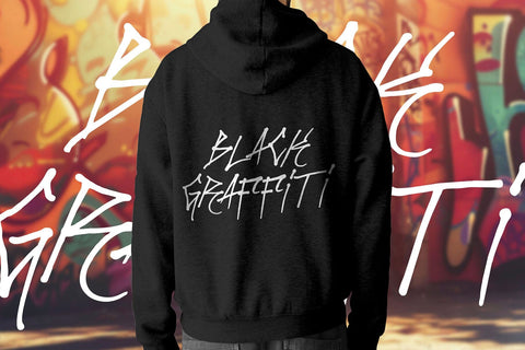 Blank Shack - Monoline thin Graffiti Font Font Mozzatype 