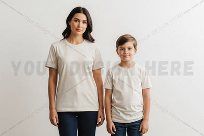 Blank t-shirt mockup design for family Mock Up Photo Regulrcrative 