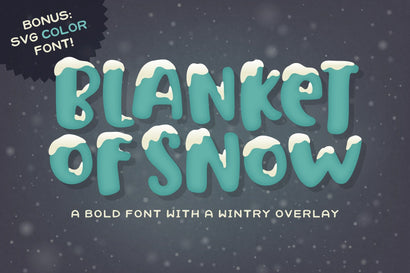 Blanket of Snow Font Font Denise Chandler 