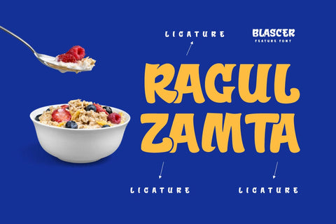 Blascer - Display Font Font twinletter 