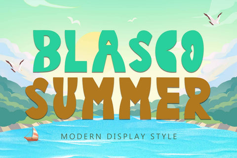 Blasco Summer Font Prasetya Letter 
