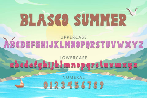Blasco Summer Font Prasetya Letter 